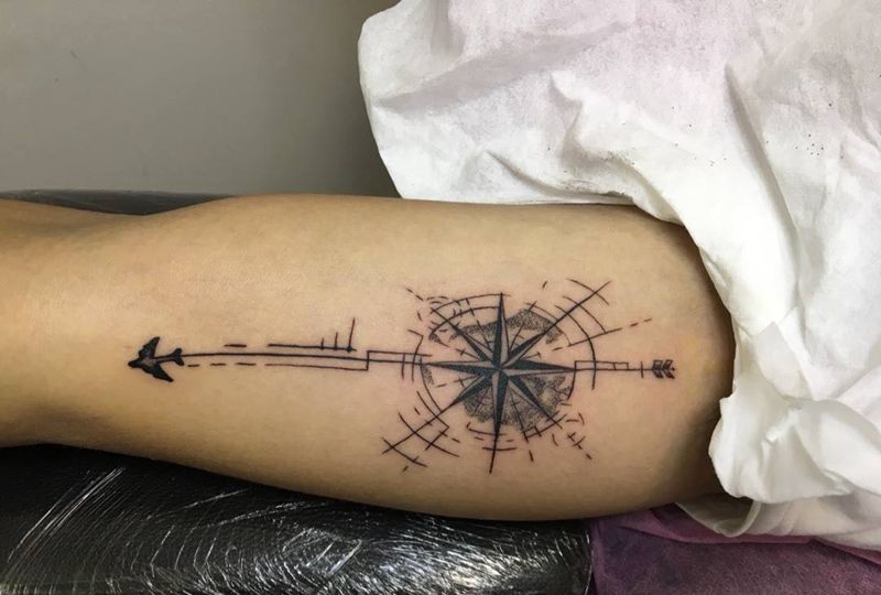 几何纹身图片_手臂纹身图案