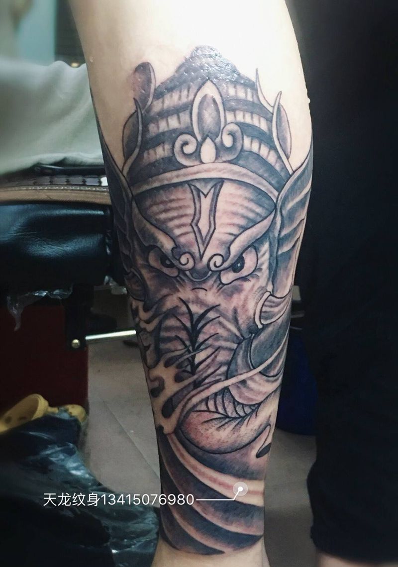 象神纹身图片