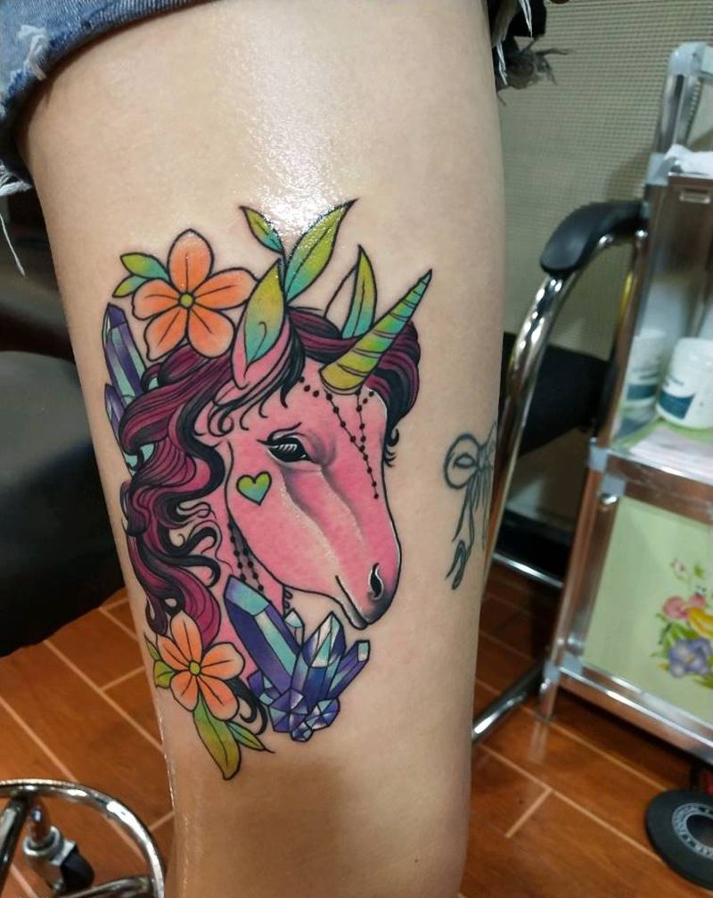 独角兽纹身图片