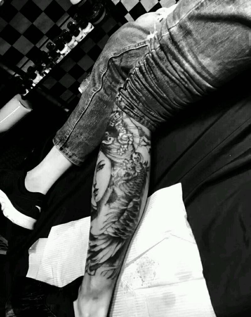 明月艺技纹身图片