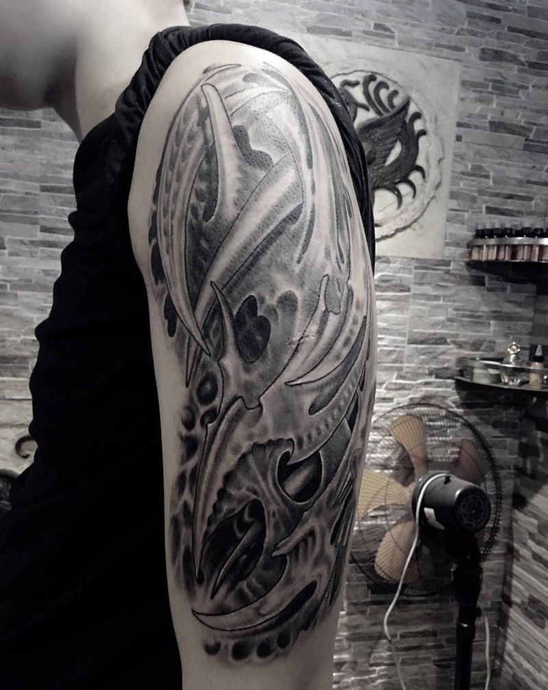 机械图纹身图片