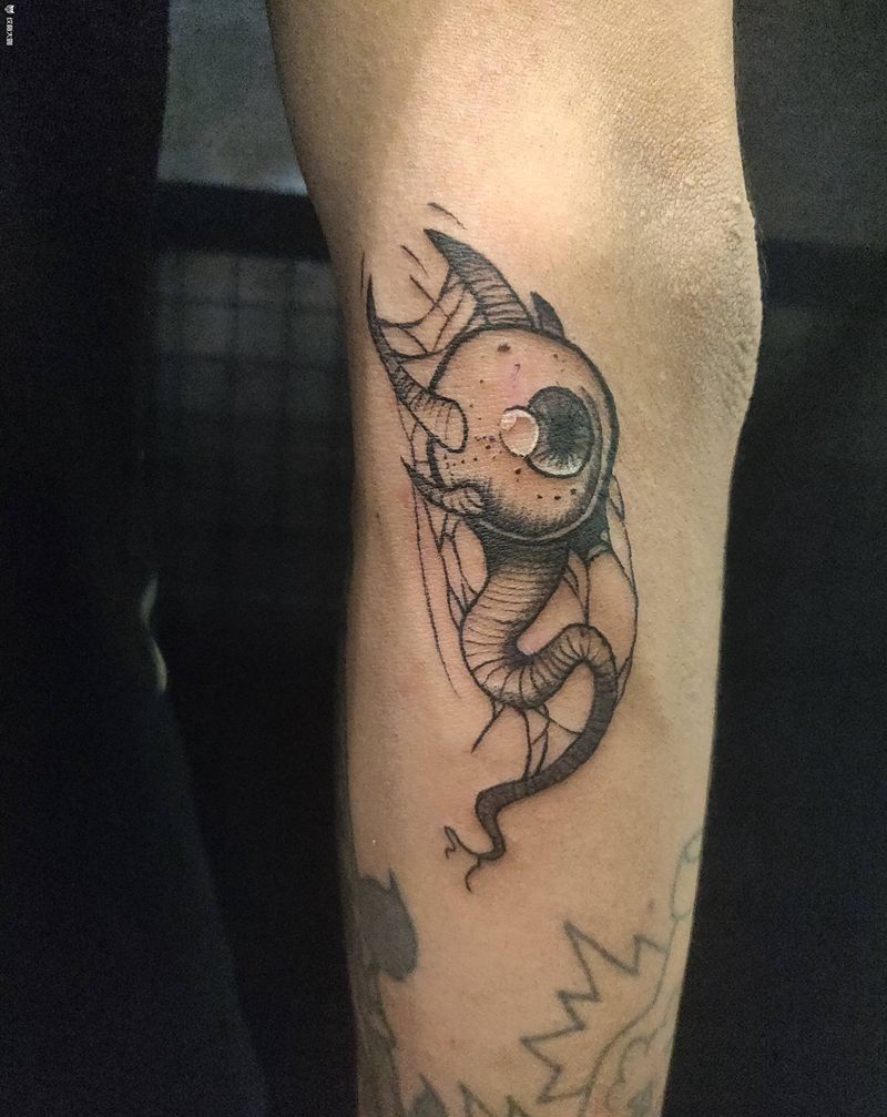 眼纹身图片_手臂暗黑纹身图案