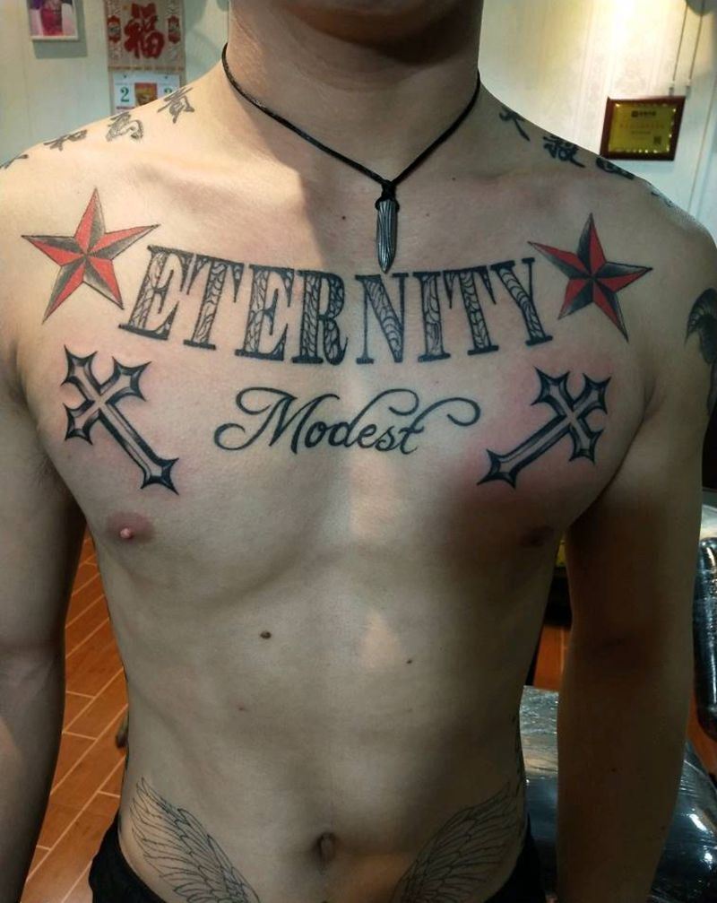 花体英文纹身图片