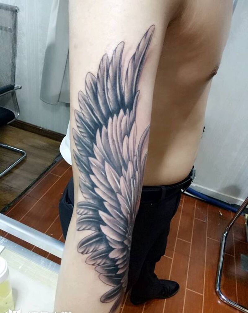 羽翼纹身图片