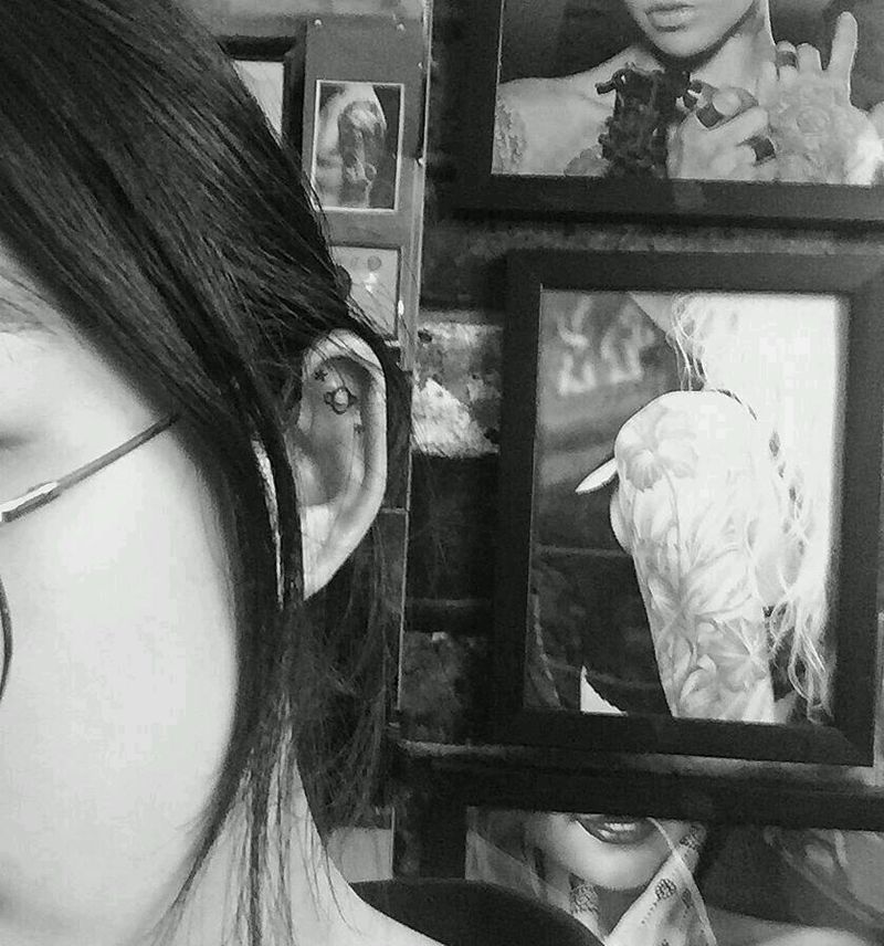 耳朵小图纹身图片