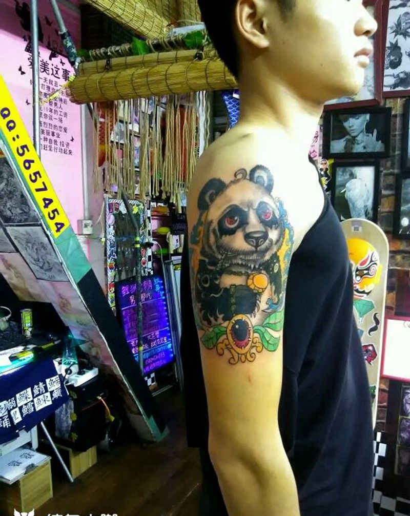 熊猫纹身图片