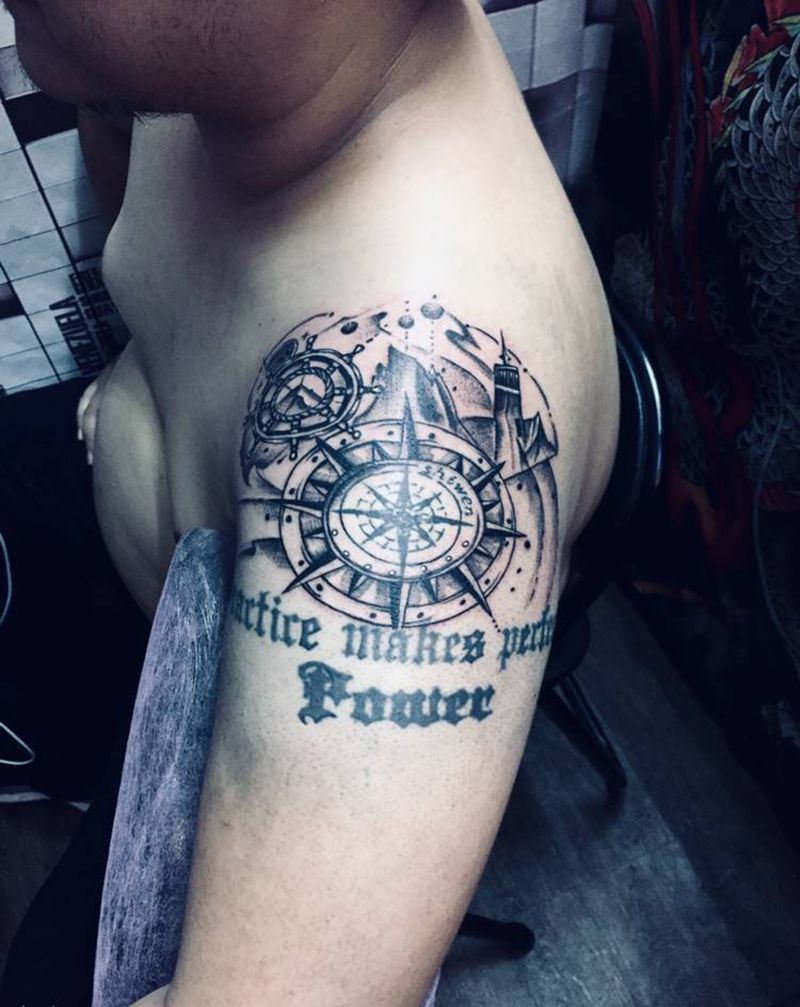 大臂添加纹身图片_手臂纹身图案