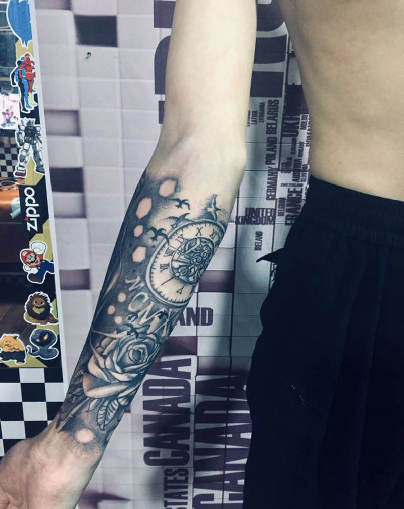 欧美小臂纹身图片_手臂纹身图案