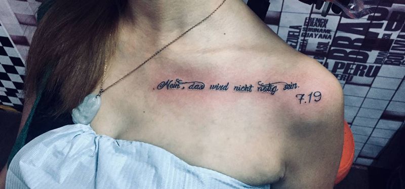 英文纹身图片_肩部纹身图案