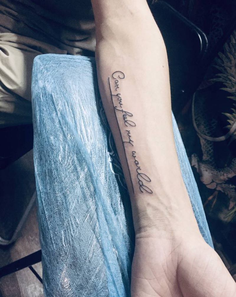 小英文纹身图片_手臂纹身图案