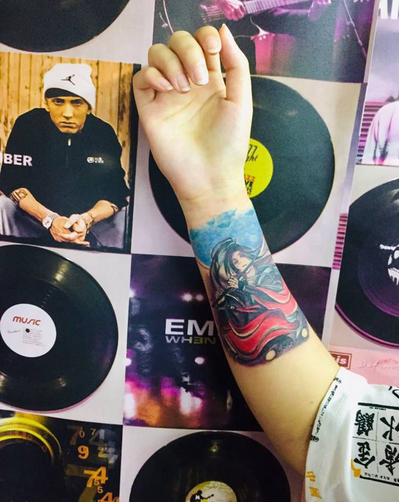 魏无羡纹身图片_手臂纹身图案