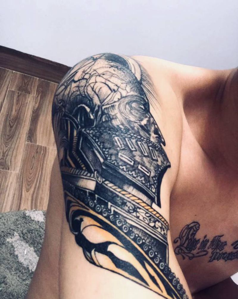 骑士恢复第11天纹身图片_手臂纹身图案