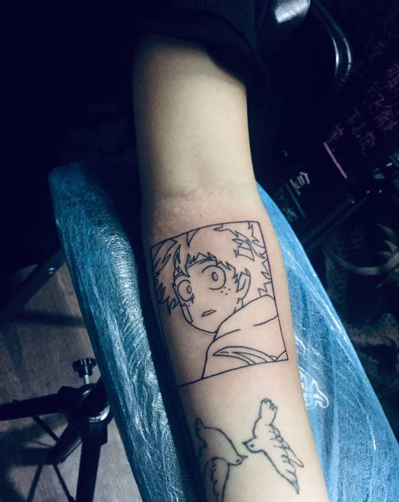 绿谷纹身图片_手臂纹身图案