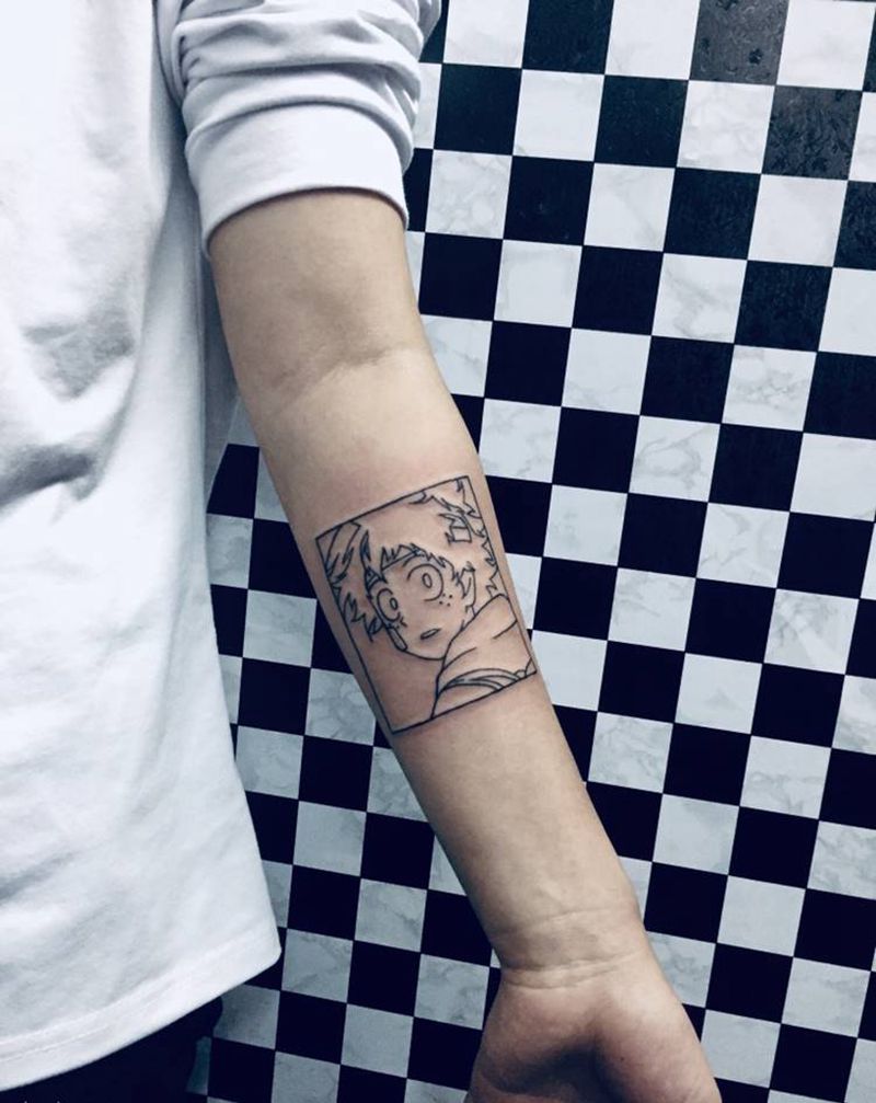 绿谷纹身图片_手臂纹身图案