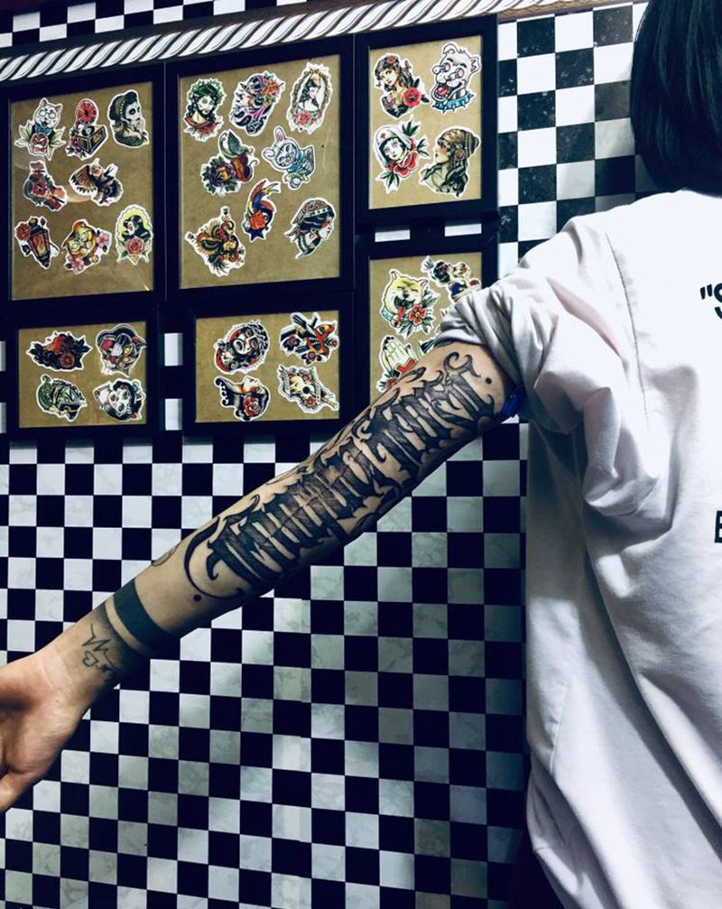 奇卡诺纹身图片_手臂纹身图案