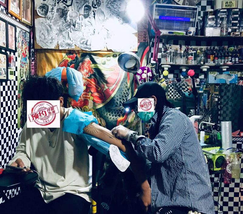 日常工作纹身图片_手臂纹身图案