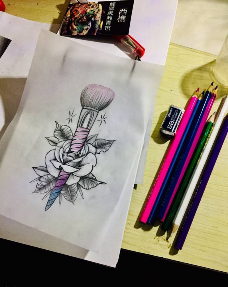 饭后活动纹身图片_手臂纹身图案