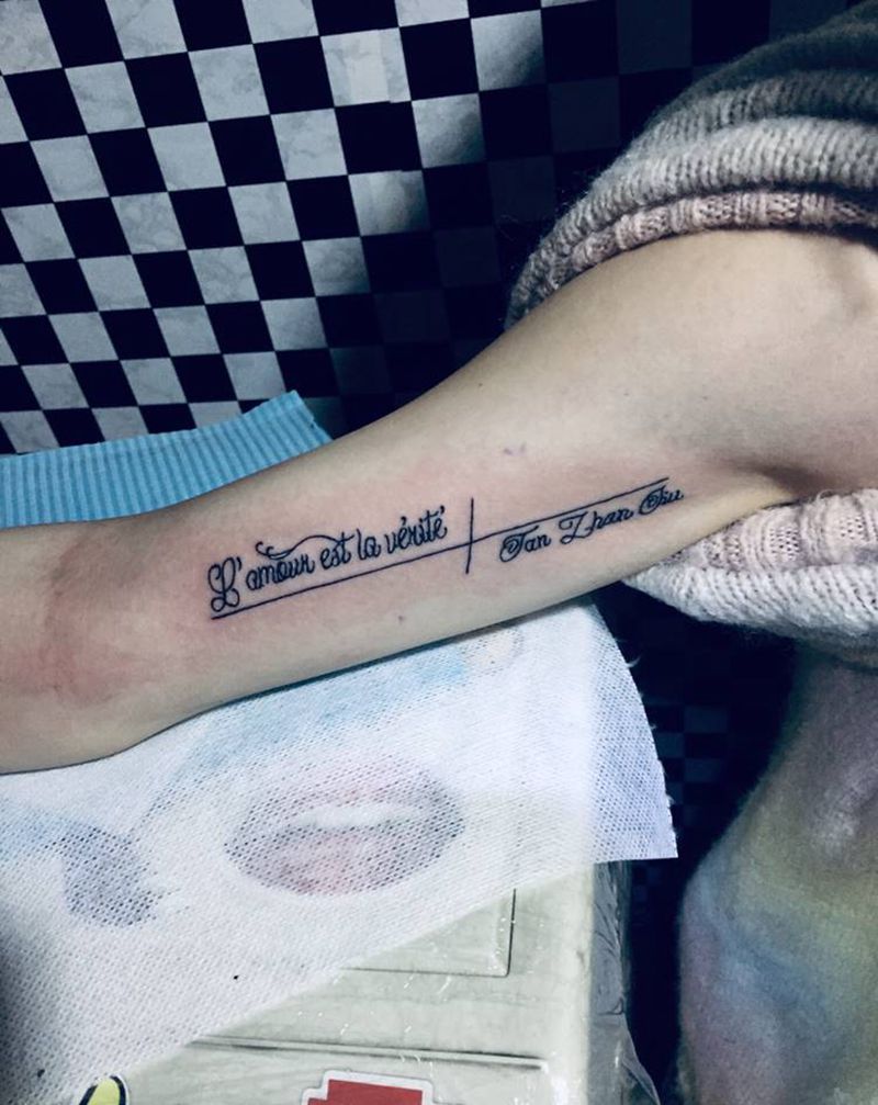 小英文纹身图片_手臂纹身图案