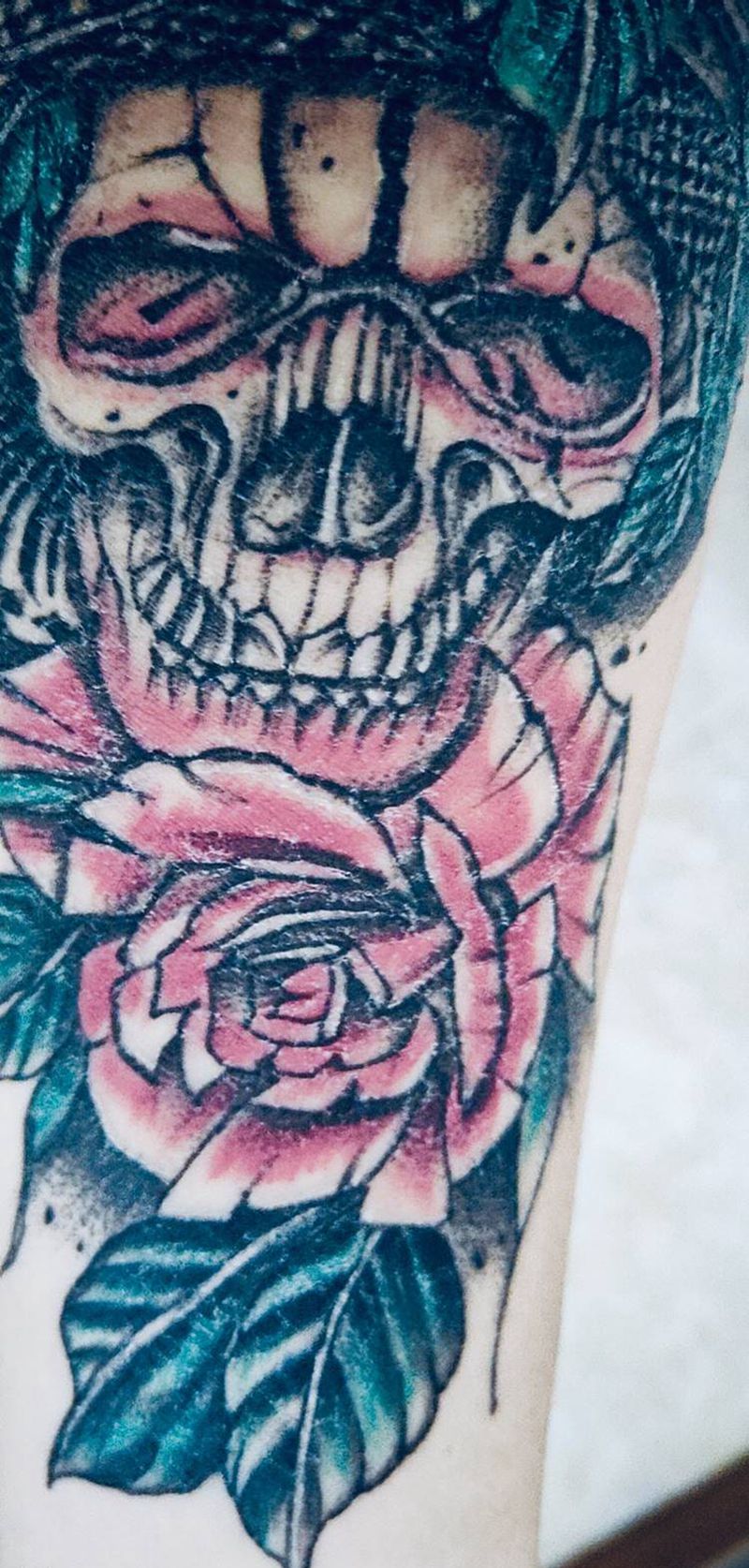 纹身第5天正常结痂过程纹身图片_手臂纹身图案