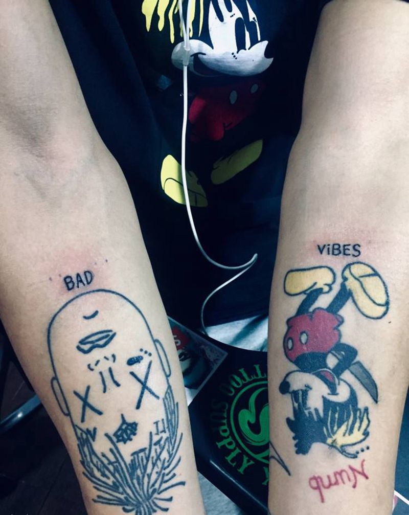 英文纹身图片_手臂纹身图案