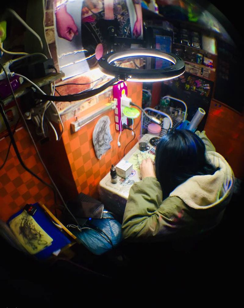 队员努力练习，长期招队员纹身图片_手臂纹身图案