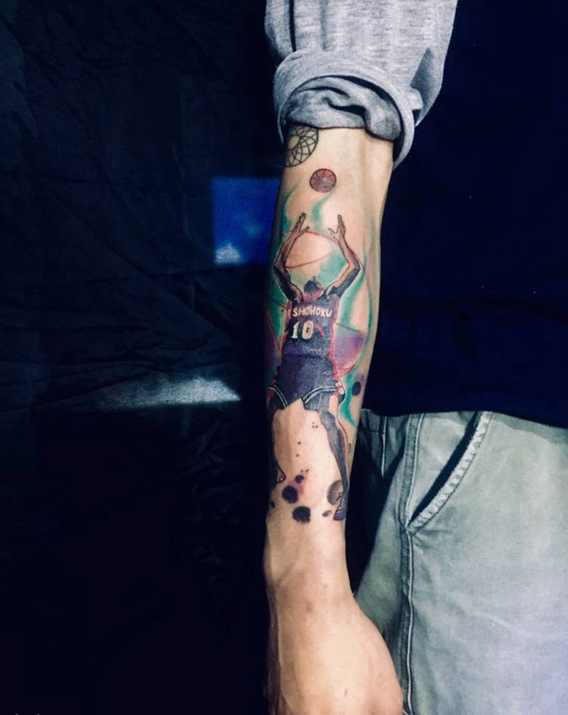 樱木纹身图片_手臂纹身图案