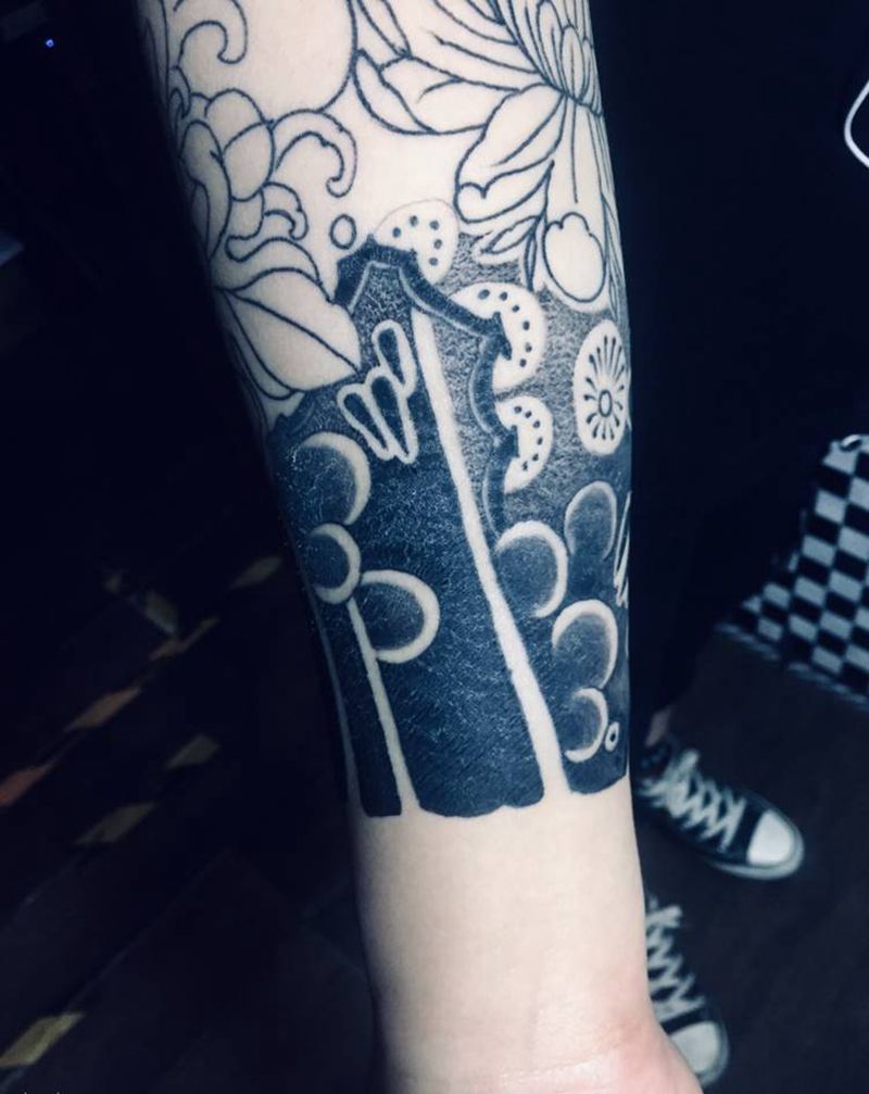 纹身第4天正常结痂恢复中纹身图片_手臂纹身图案