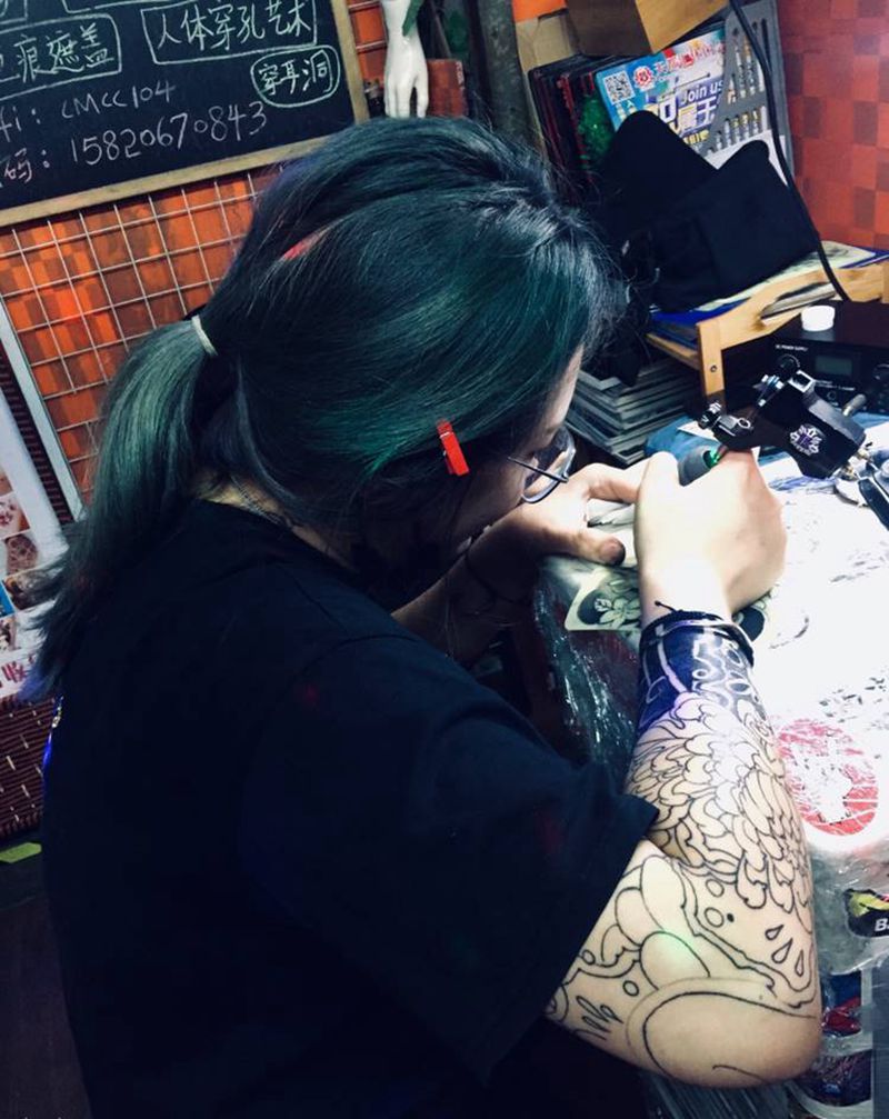 日常训练纹身图片_手臂纹身图案