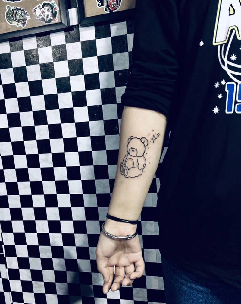 小清新纹身图片_手臂纹身图案