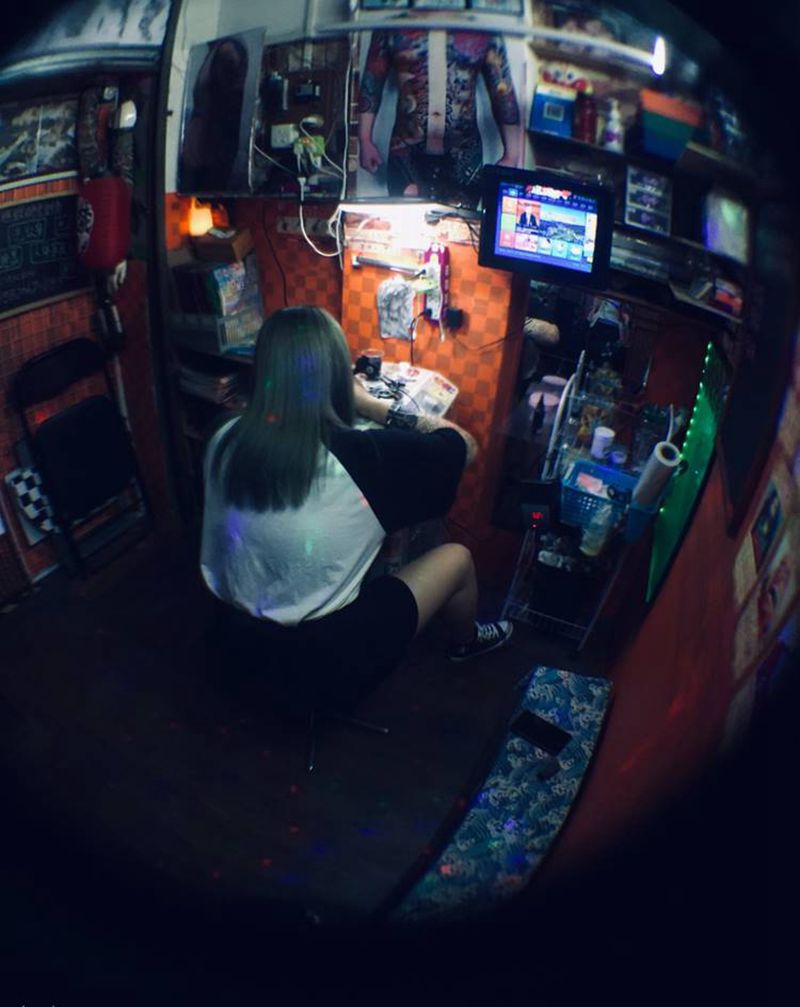 日常训练纹身图片_手臂纹身图案