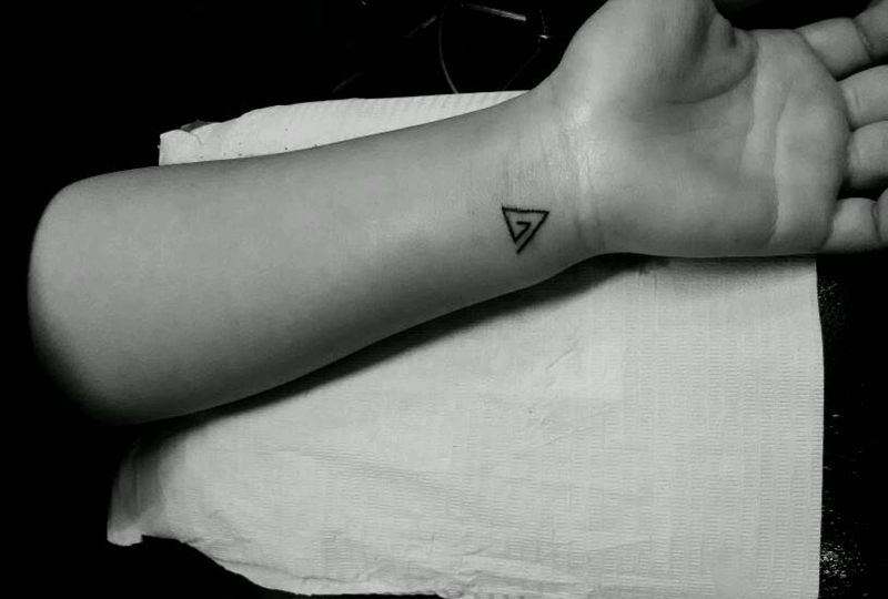 小三角纹身图片