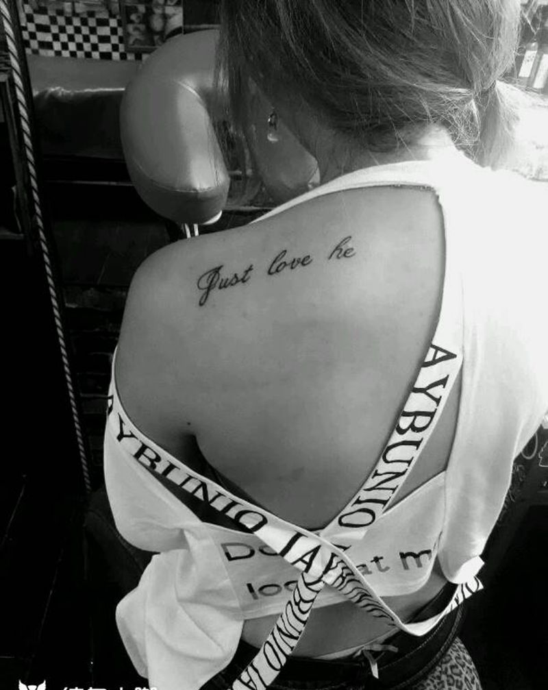 小英文纹身图片