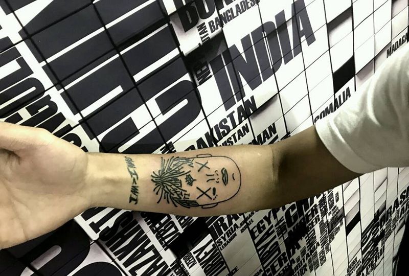 卡通纹身图片_手臂纹身图案