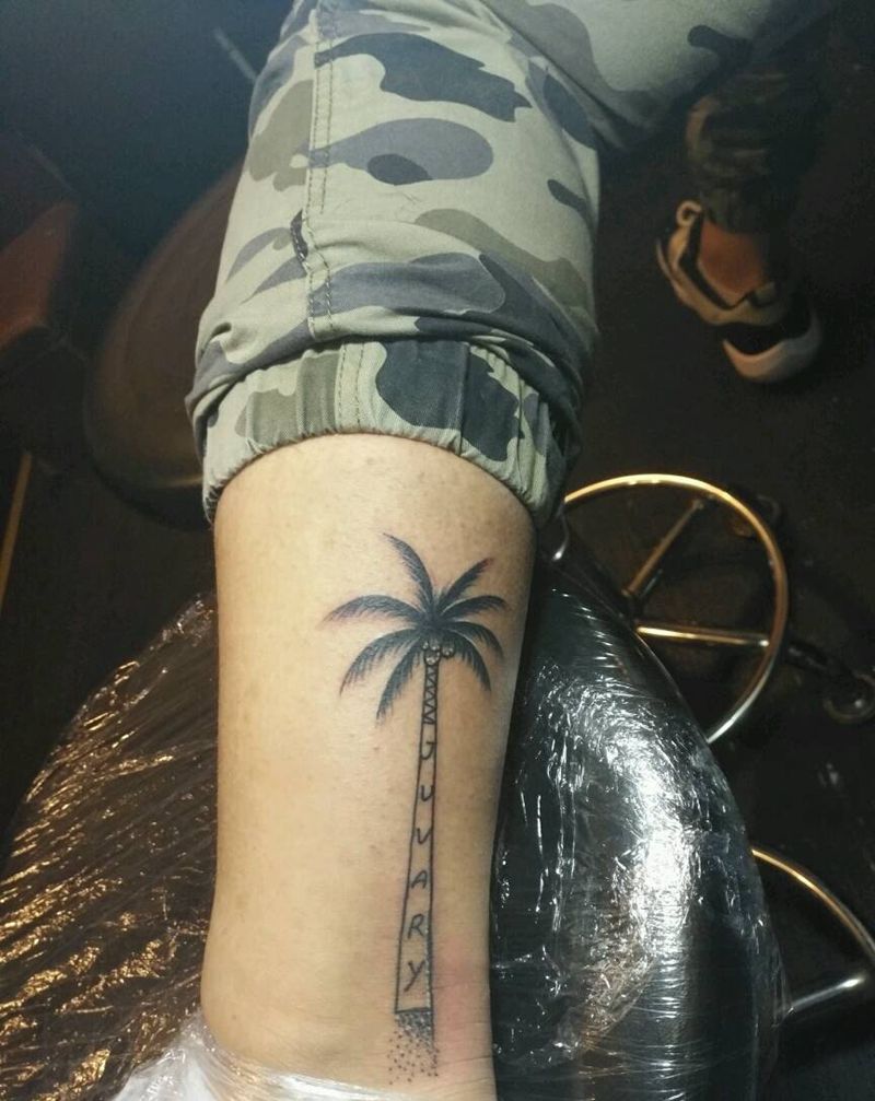 成品纹身图片_肩部脚部清新动物植物成品纹身图案