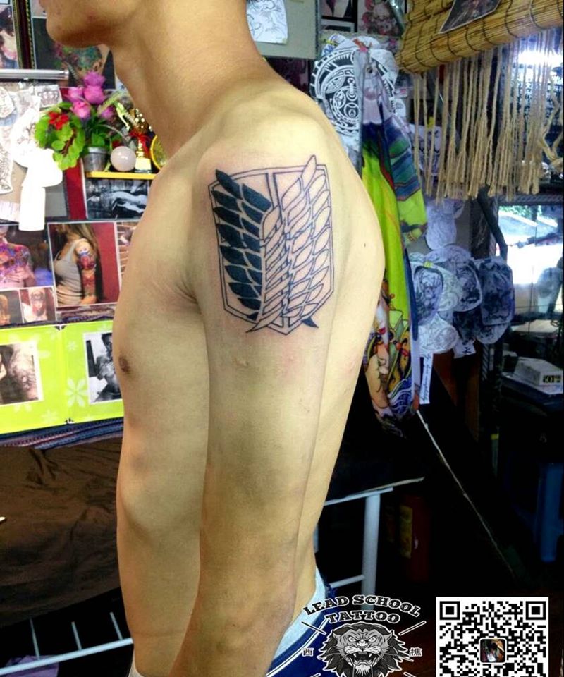 小翅膀纹身图片