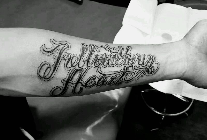 跟随你的心纹身图片