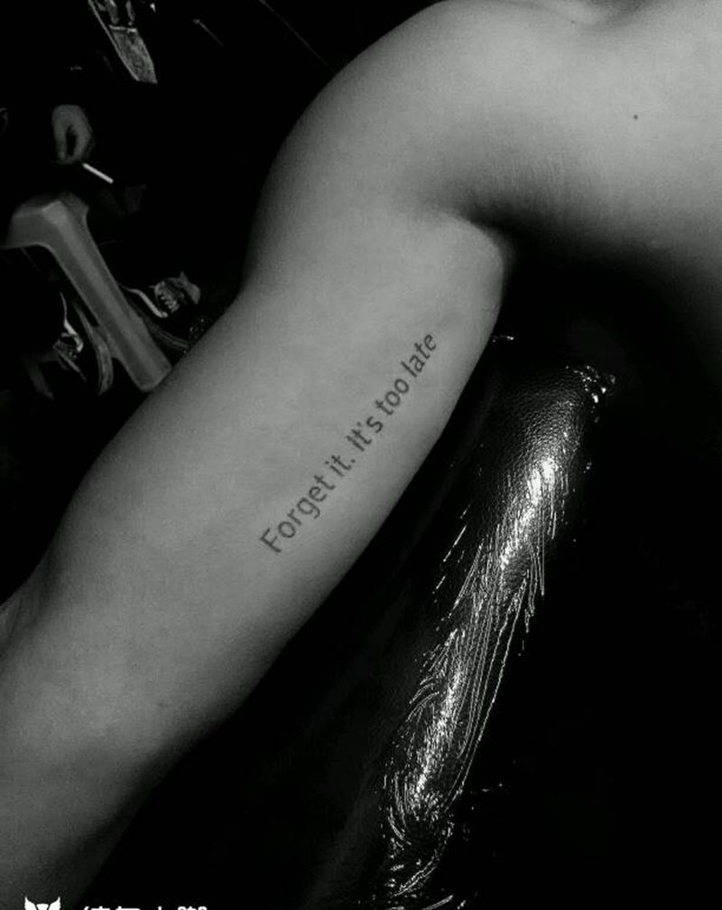 忘记它纹身图片