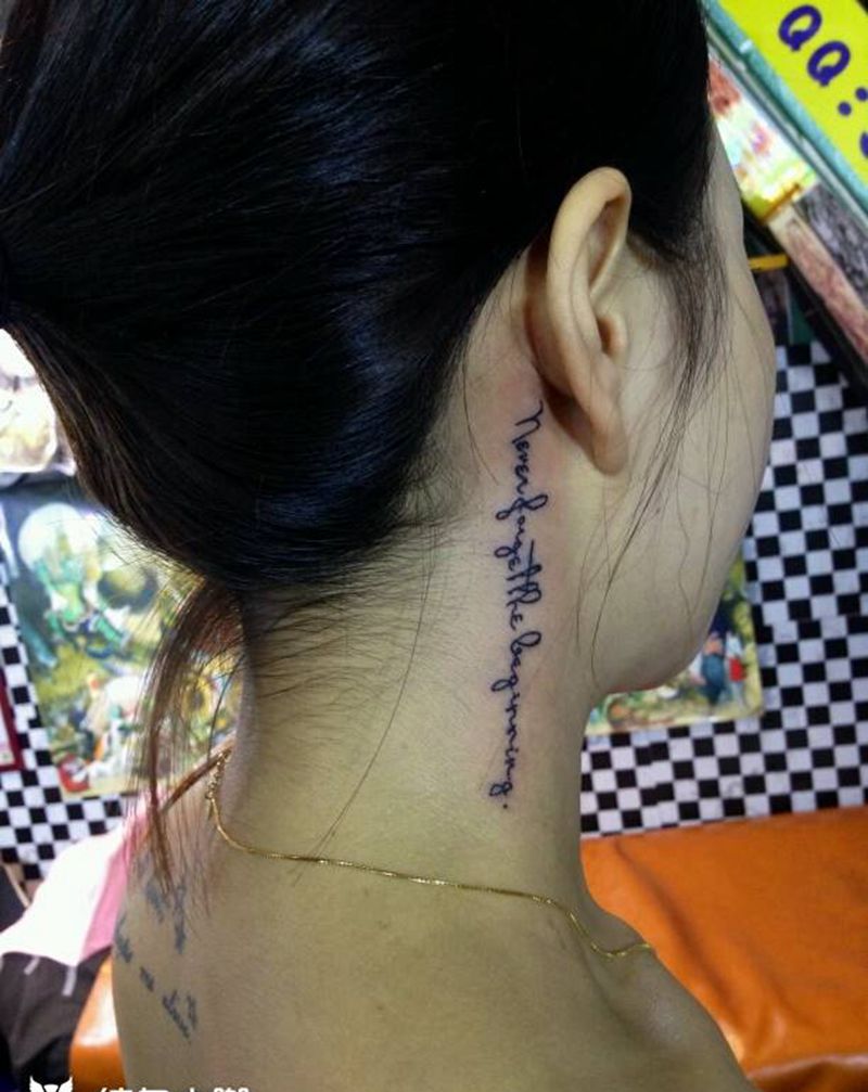 小英文纹身图片