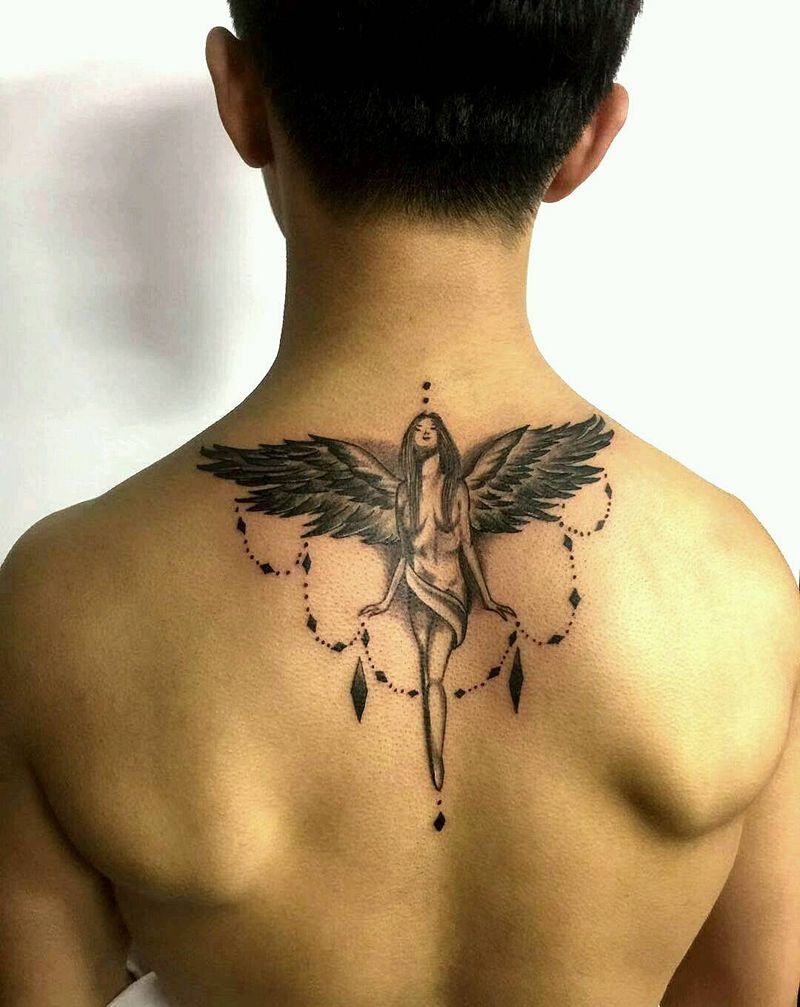 36D天使纹身图片