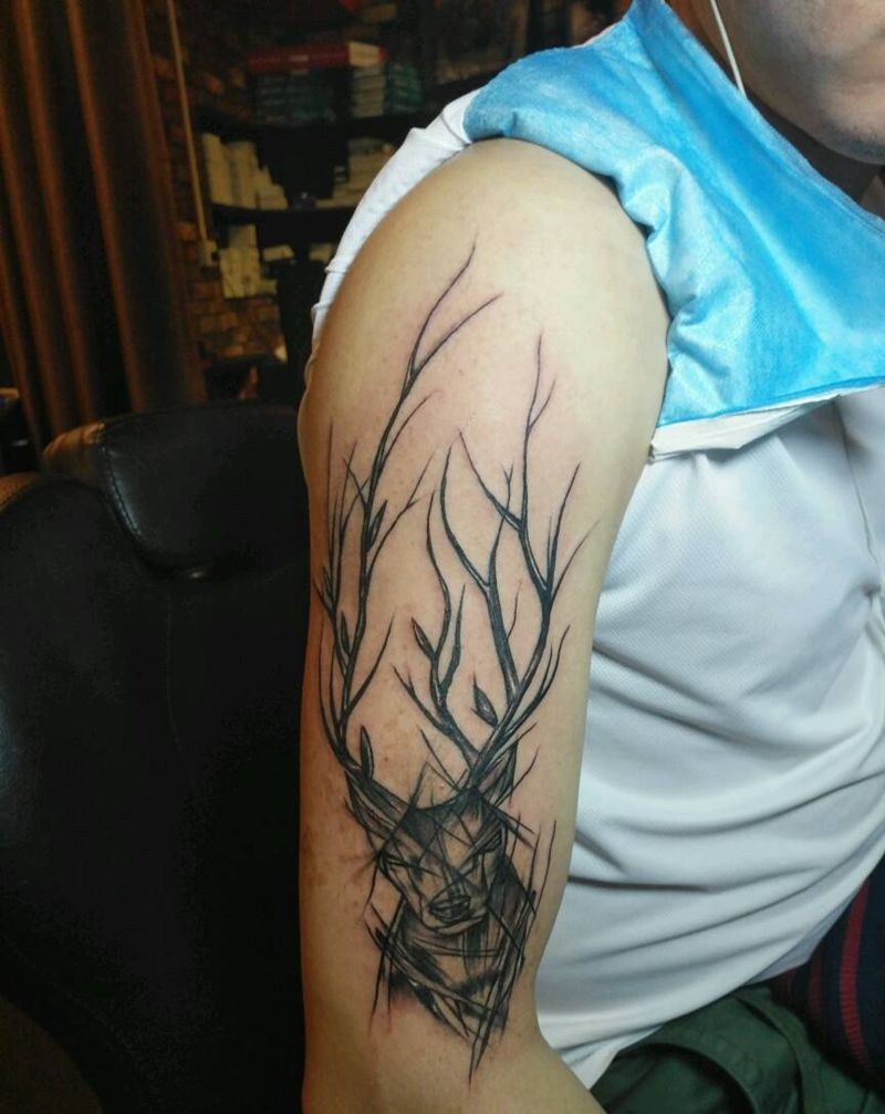 番禺大石城。纹身图片_手臂腿部动物人物情侣成品纹身图案