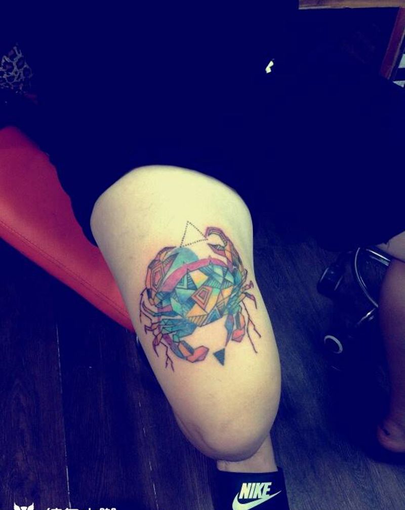 巨蟹座纹身图片