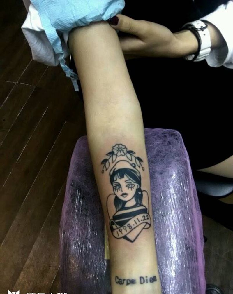 school未完成纹身图片