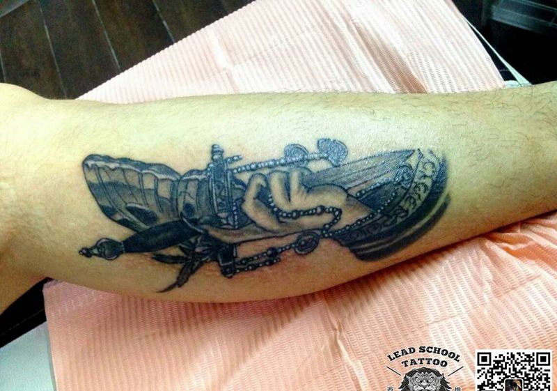 疤痕遮盖纹身图片