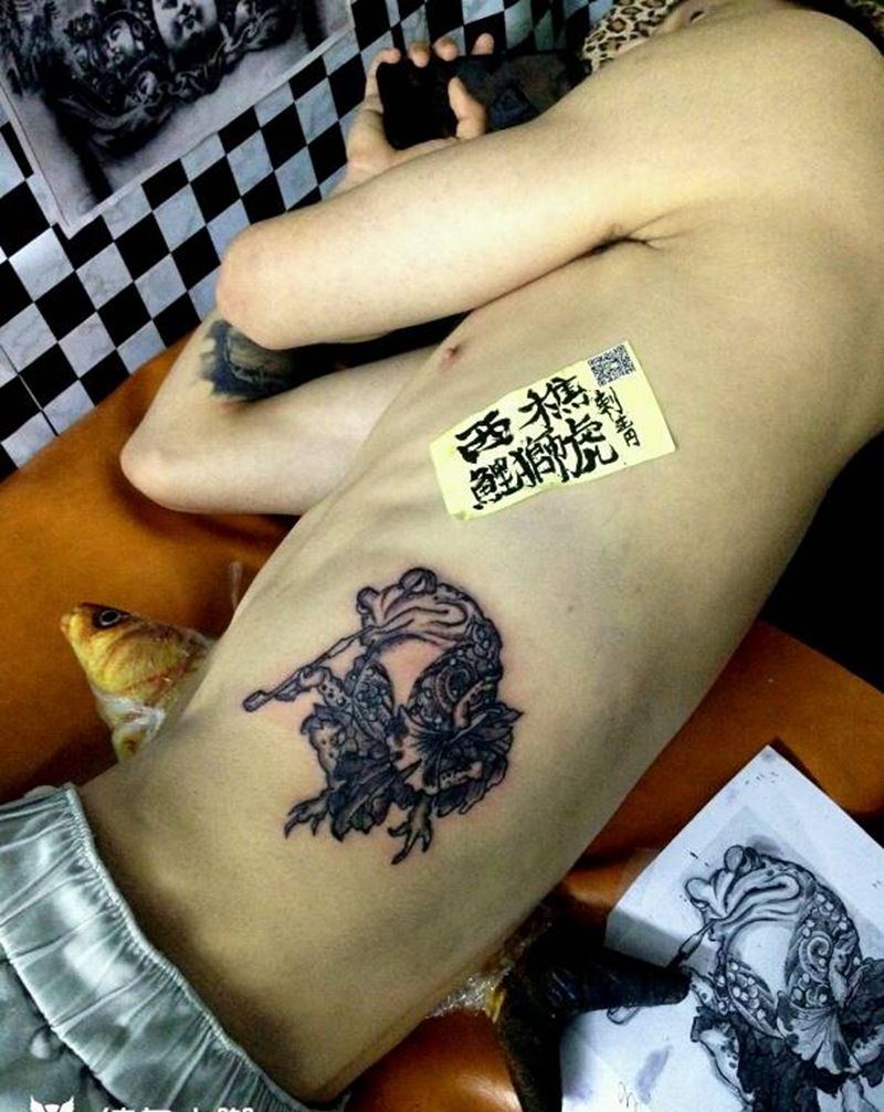 小青蛙啊纹身图片