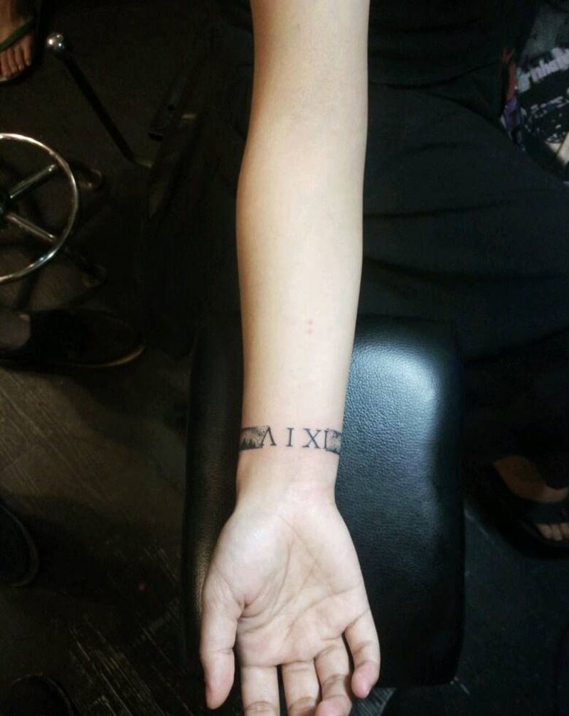 小清新纹身图片_手臂欧美情侣成品纹身图案