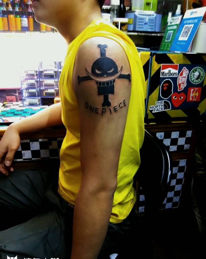 白胡子纹身图片