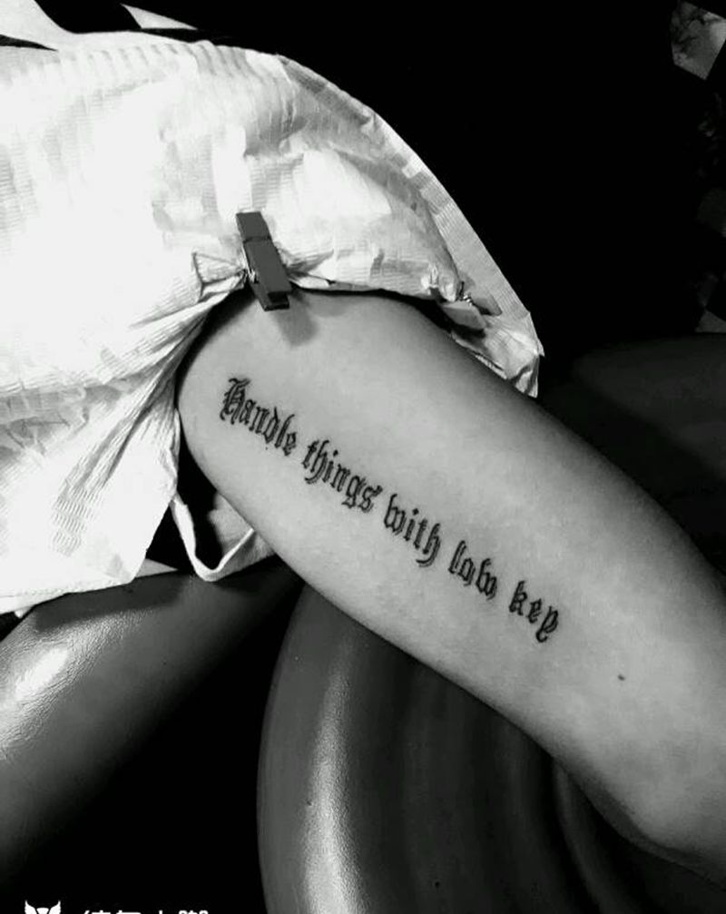 小英文纹身图片