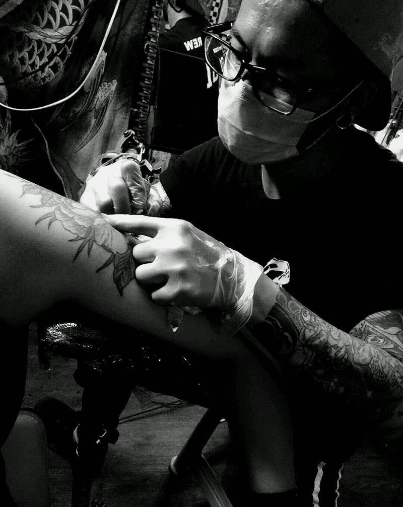 工作照纹身图片