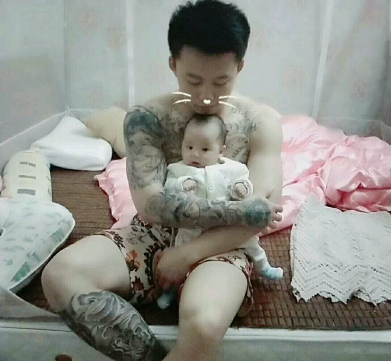 小腿买家秀纹身图片