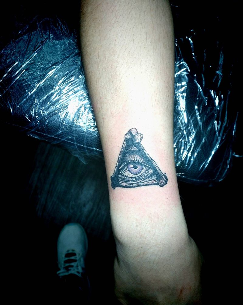 上帝之眼纹身图片_Old SchoolNew School纹身图案